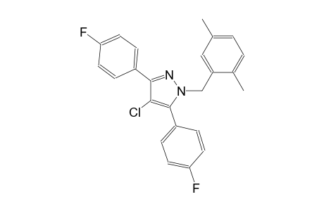 4-chloro-1-(2,5-dimethylbenzyl)-3,5-bis(4-fluorophenyl)-1H-pyrazole