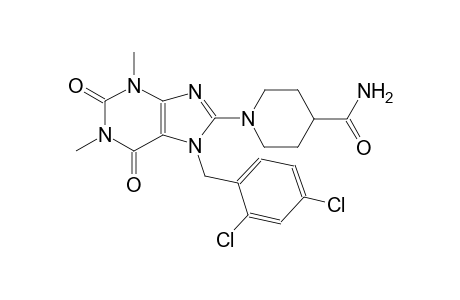 1-[7-(2,4-dichlorobenzyl)-1,3-dimethyl-2,6-dioxo-2,3,6,7-tetrahydro-1H-purin-8-yl]-4-piperidinecarboxamide