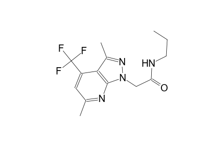 2-[3,6-dimethyl-4-(trifluoromethyl)-1H-pyrazolo[3,4-b]pyridin-1-yl]-N-propylacetamide