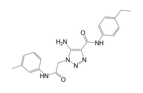 5-amino-N-(4-ethylphenyl)-1-[2-oxo-2-(3-toluidino)ethyl]-1H-1,2,3-triazole-4-carboxamide