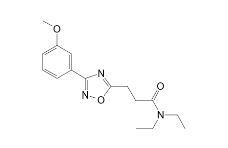 1,2,4-Oxadiazole-5-propanamide, N,N-diethyl-3-(3-methoxyphenyl)-