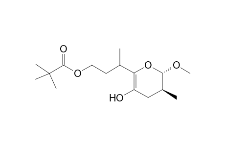 Methyl 2,3,6,7-tetradeoxy-2,6-di-C-methyl-8-O-pivaloyl-.alpha.-D-arabino-octo-1,5-pyranosid-4-ulose