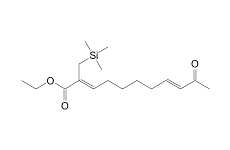 (2Z,8E)-10-keto-2-(trimethylsilylmethyl)undeca-2,8-dienoic acid ethyl ester