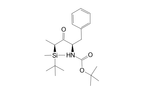 (2S,4R)-4-(tert-Butoxycarbonylamino)-2-(t-butyldimethylsilyl)-5-phenylpentan-3-one