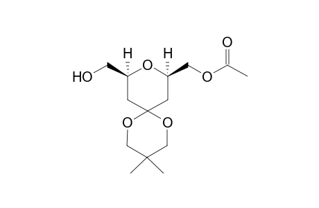 2-Acetoxymethyl-6-hydroxymethyltetrahydropyran-4-spiro-2'-5',5'-dimethyl-1',3'-dioxane