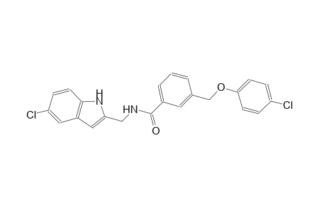 N-[(5-chloro-1H-indol-2-yl)methyl]-3-[(4-chlorophenoxy)methyl]benzamide