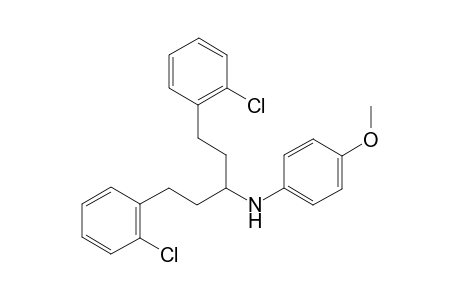 N-(1,5-Bis(2-chlorophenyl)pentan-3-yl)-4-methoxyaniline