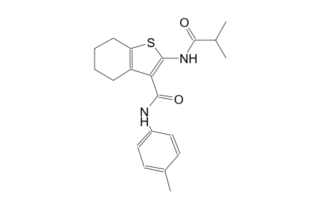 2-(isobutyrylamino)-N-(4-methylphenyl)-4,5,6,7-tetrahydro-1-benzothiophene-3-carboxamide