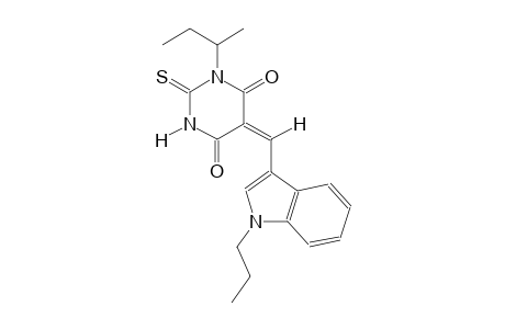 (5E)-1-sec-butyl-5-[(1-propyl-1H-indol-3-yl)methylene]-2-thioxodihydro-4,6(1H,5H)-pyrimidinedione