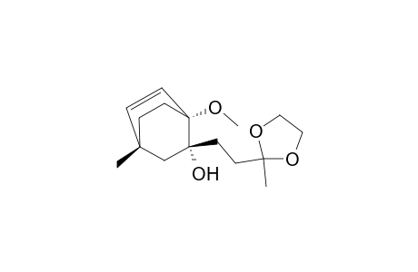 (1.alpha.,2.alpha.,4.beta.)-1-methoxy-4-methyl-2-[2-(2-methyl-1,3-dioxolan-2-yl)ethyl]bicyclo[2.2.2]oct-5-en-2-ol