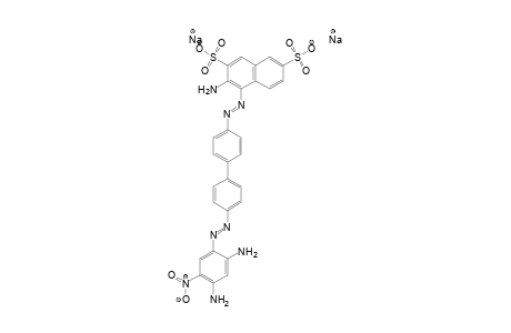 2,7-Naphthalenedisulfonic acid, 3-amino-4-[[4'-[(2,4-diamino-5-nitrophenyl)azo][1,1'-biphenyl]-4-yl]azo]-, disodium salt