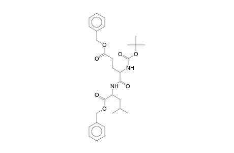 l-Leucine, N-[N-[(1,1-dimethylethoxy)carbonyl]-l-.alpha.-glutamyl]-, bis(phenylmethyl) ester