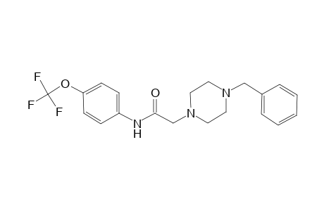 2-(4-benzylpiperazin-1-yl)-N-[4-(trifluoromethoxy)phenyl]acetamide