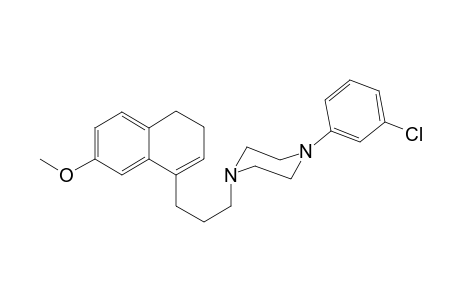 1-(3-Chlorophenyl)-4-[3-(1,2-dihydro-6-methoxynaphthalen-4-yl)-n-propyl]-)piperazine