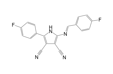 2-(4-fluorophenyl)-5-{[(E)-(4-fluorophenyl)methylidene]amino}-1H-pyrrole-3,4-dicarbonitrile