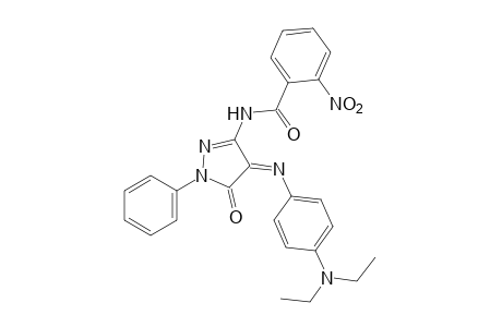 4-[p-(diethylamino)phenylimino]-3-(o-nitrobenzamido)phenyl-2-pyrazolin-5-one