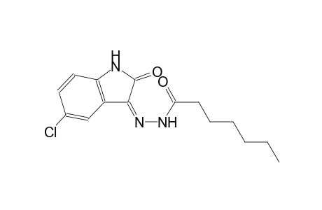 N'-[(3Z)-5-chloro-2-oxo-1,2-dihydro-3H-indol-3-ylidene]heptanohydrazide