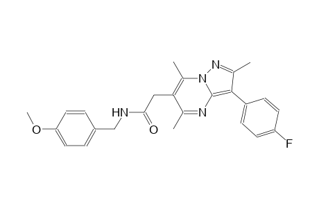 pyrazolo[1,5-a]pyrimidine-6-acetamide, 3-(4-fluorophenyl)-N-[(4-methoxyphenyl)methyl]-2,5,7-trimethyl-
