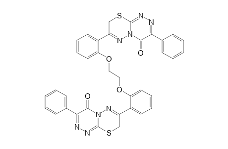 1,2-Bis{2-(3-phenyl-[1,2,4]triazino[3,4-b][1,3,4]thiadiazin-4(8H)-on-7-yl)phenoxy}ethane