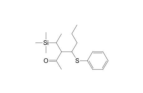 2-Heptanone, 4-(phenylthio)-3-[1-(trimethylsilyl)ethyl]-