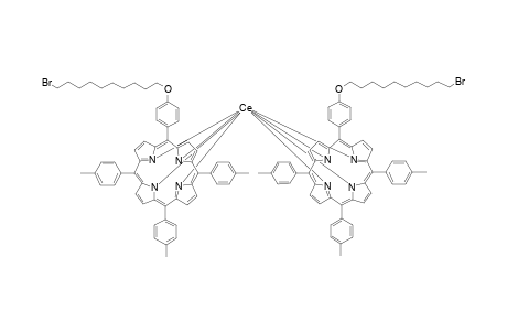 bis{5-[4'-( 10"-Bromodecyloxy)phenyl-]-10",15'-20"-tris(4-methylphenyl)porphyrinato-cerium