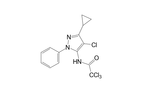 N-(4-chloro-3-cyclopropyl-1-phenylpyrazol-5-yl)-2,2,2-trichloroacetamide