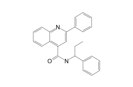 2-Phenyl-N-(1-phenylpropyl)quinoline-4-carboxamide