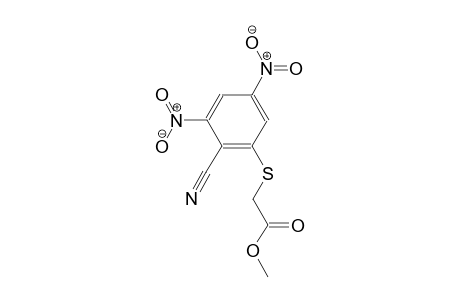 acetic acid, [(2-cyano-3,5-dinitrophenyl)thio]-, methyl ester