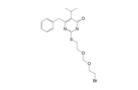 6-BENZYL-2-(7-BROMO-3,5-DIOXAHEPTYL)-THIO-5-ISOPROPYL-PYRIMIDINE-4(1H)-ONE