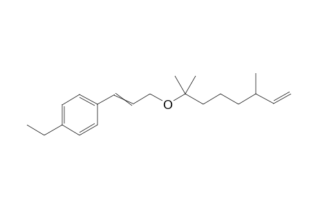 1-(3-((2,6-dimethyloct-7-en-2-yl)oxy)prop-1-en-1-yl)-4-ethylbenzene