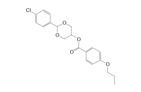 2-(4-chlorophenyl)-1,3-dioxan-5-yl 4-propoxybenzoate