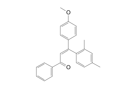 (Z)-3-(2,4-Dimethylphenyl)-3-(4-methoxyphenyl)-1-phenylprop-2-en-1-one