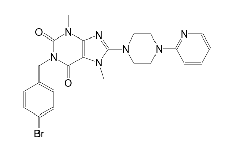 1-(4-bromobenzyl)-3,7-dimethyl-8-[4-(2-pyridinyl)-1-piperazinyl]-3,7-dihydro-1H-purine-2,6-dione