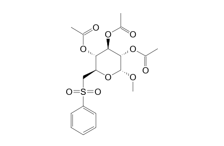 METHYL-2,3,4-TRI-O-ACETYL-6-DEOXY-6-PHENYLSULFONYL-ALPHA-D-GLUCOPYRANOSIDE