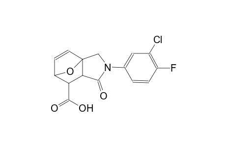 3-(3-chloro-4-fluorophenyl)-4-oxo-10-oxa-3-azatricyclo[5.2.1.0~1,5~]dec-8-ene-6-carboxylic acid