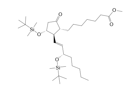7-[(1R,2R,3R)-3-[tert-butyl(dimethyl)silyl]oxy-2-[(E,3S)-3-[tert-butyl(dimethyl)silyl]oxyoct-1-enyl]-5-keto-cyclopentyl]enanthic acid methyl ester