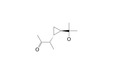 TRANS-1-(2-HYDROXY-2-METHYLETHYL)-2-(1-METHYL-2-OXO-PROPYL)-CYCLOPROPANE