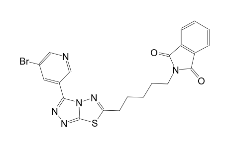 1H-isoindole-1,3(2H)-dione, 2-[5-[3-(5-bromo-3-pyridinyl)[1,2,4]triazolo[3,4-b][1,3,4]thiadiazol-6-yl]pentyl]-