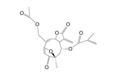 1-OXO-3,10-EPOXY-8-METACRILOXY-15-ACETOXYGERMACRA-2,4,11(13)-TRIEN-6(12)-OLIDE