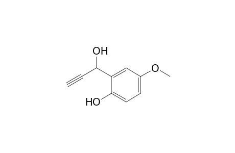 2-(1-Hydroxyprop-2-ynyl)-4-methoxyphenol