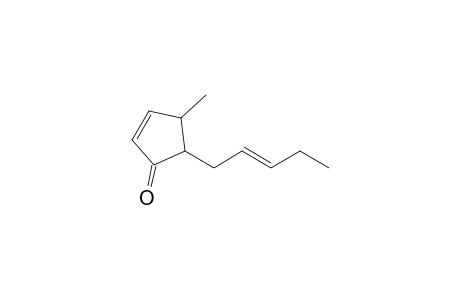 2-Cyclopenten-1-one, 4-methyl-5-(2-pentenyl)-