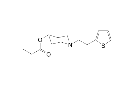 1-[2-(Thiophen-2-yl)ethyl]piperidin-4-yl propanoate