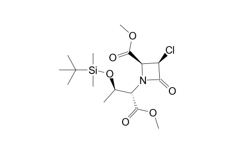 1-{1'-(Methoxycarbonyl)-2-O-[(t-butyldimethylsilyl)oxy]propyl}-3-chloro-4-(methoxycarbonyl)azetidin-2-one