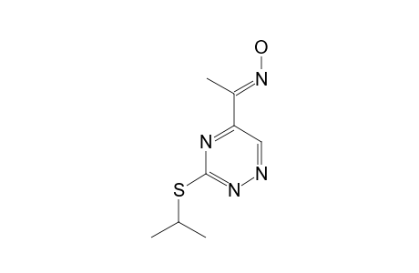 (E)-1-(3-ISOPROPYLTHIO-1,2,4-TRIAZIN-5-YL)-ETHANONOXIME