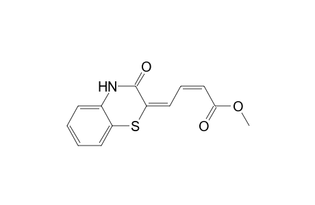 2-Butenoic acid, 4-(3,4-dihydro-3-oxo-2H-1,4-benzothiazin-2-ylidene)-, methyl ester, (Z,E)-