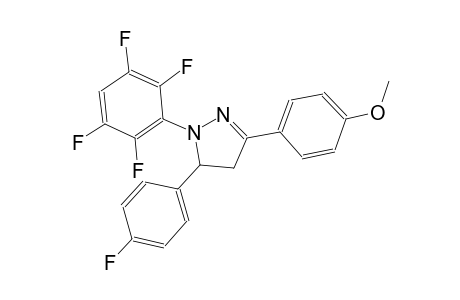 5-(4-fluorophenyl)-3-(4-methoxyphenyl)-1-(2,3,5,6-tetrafluorophenyl)-4,5-dihydro-1H-pyrazole