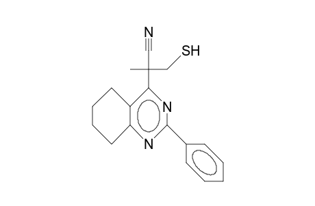 4-(1-Cyano-1-mercaptomethyl-ethyl)-2-phenyl-5,6,7,8-tetrahydro-quinazoline