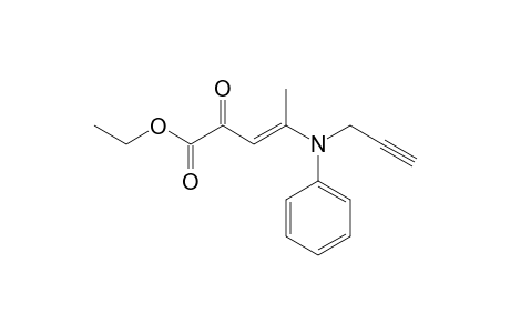 (E)-Ethyl-4-(phenyl-N-1-propyn-3-ylamino)-2-oxo-pent-3-enoate