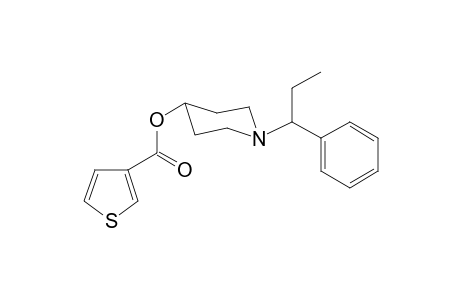 1-(1-Phenylpropyl)piperidin-4-yl-thiophene-3-carboxylate