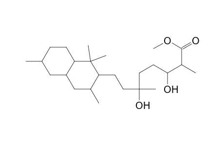 2-naphthaleneoctanoic acid, decahydro-.beta.,.epsilon.-dihydroxy-.alpha.,.epsilon.,1,1,3,6-hexamethyl-, methyl ester